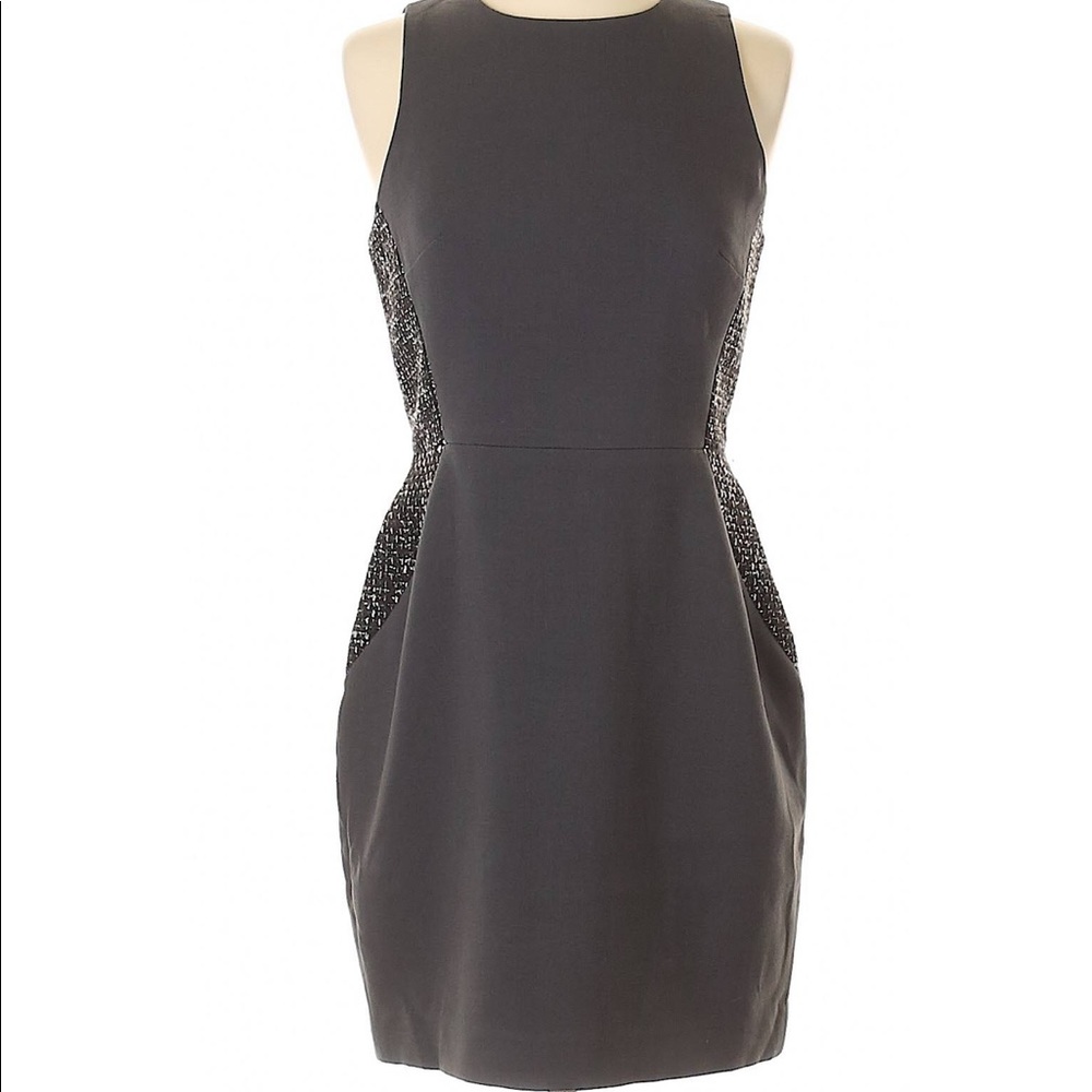 Banana Republic gray sleeveless work dress Size 6P